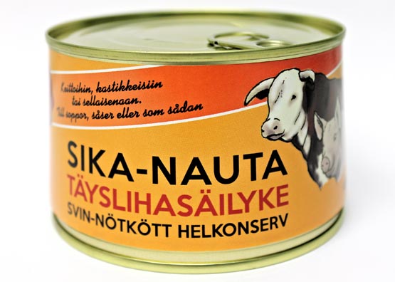 Rantalan liha - Sika-nauta täyslihasäilyke